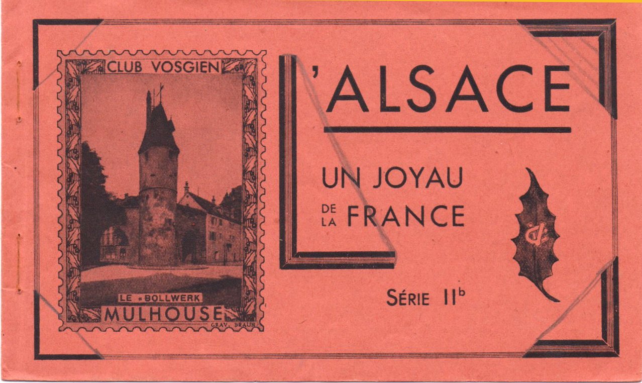 France : Fellering : La Gare : Vignette Club  Vosgien Alsace : Carnet Serie IIb